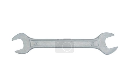 Open-end wrench 14-15 mm isolated on white background