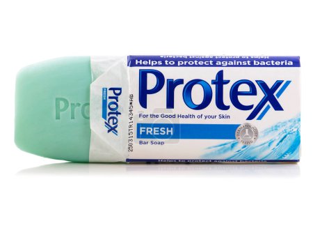 Photo for BUCHAREST, ROMANIA - MAY 20, 2019. Protex Fresh, antibacterial soap bar, produced by Colgate-Palmolive - Royalty Free Image