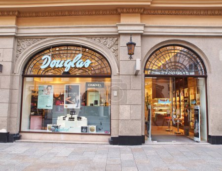 Photo for KRAKOW, POLAND - AUGUST 17, 2019. Douglas Perfumery shop in Krakow - Royalty Free Image
