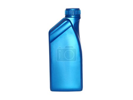 Photo for Engine oil bottle isolated on white - Royalty Free Image