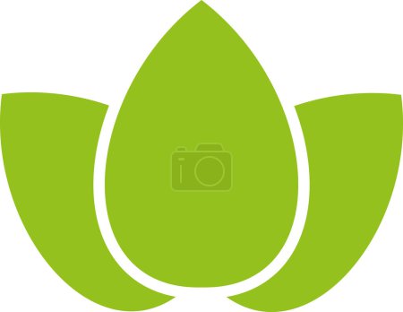 Illustration for Leaves, naturopath, gardener, Natur, Logo - Royalty Free Image