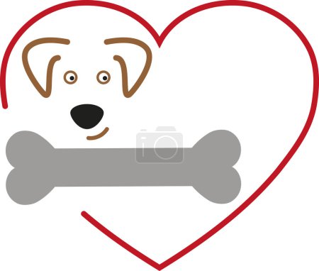 Ilustración de Dog, animal, dogs, logo, background - Imagen libre de derechos