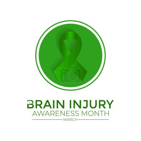 National Brain Injury Awareness Month Vector Illustration. Greeting card, poster, flyer and Banner, background design.