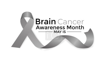 Photo for Brain Cancer awareness month is observed each year in May. That s supporting and awaring people illness of brain tumor. Vector illustration. - Royalty Free Image