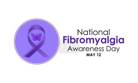 International Fibromyalgia Awareness Day, May 12. Vector illustration. Template for background, banner, card, poster. flyer design. Flat illustration.