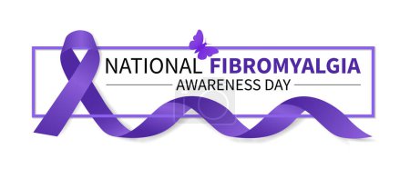 Día Internacional de Concientización sobre la Fibromialgia, 12 de mayo. Ilustración vectorial. Plantilla para fondo, banner, tarjeta, póster. Diseño de volante. Ilustración plana.