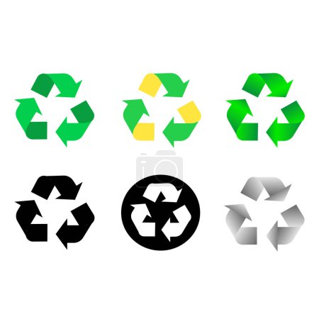 Recycle Wiederverwendung reduzieren Symbol. 100% bio-recyceltes Vektorzeichen. Verpackung Öko-Paket Logo. Vektorillustration