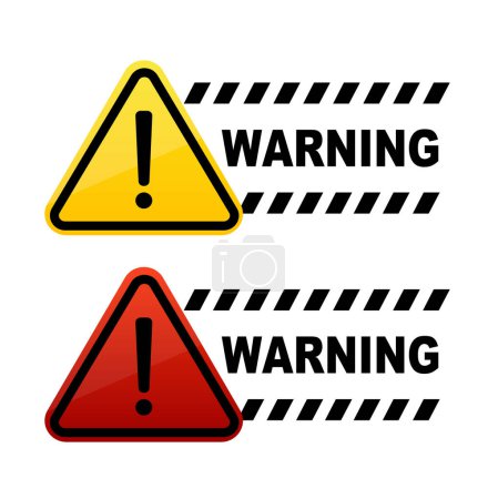 Modern warning pop up in flat design. Design for website, notification, service. vector illustration