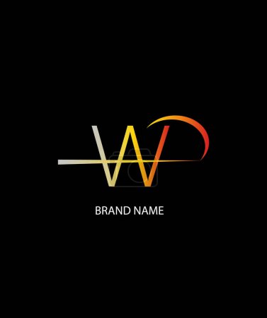 Illustration for WAP Letter Logo Design. Unique Attractive Creative Modern Initial WAP  Letter Icon Logo - Royalty Free Image