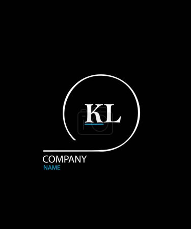 KL Carta Diseño de Logo. Logotipo único atractivo creativo inicial KL inicial basado en letra icono