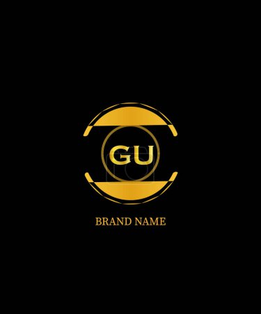 GU Letter Logo Design. Unique Attractive Creative Modern Initial GU Initial Based Letter Icon Logo