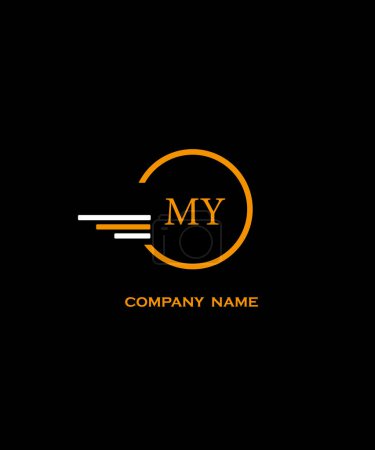 Téléchargez les illustrations : MA lettre Logo Design. Unique Attrayant Créatif Moderne Initiale MY - en licence libre de droit