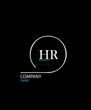 HR Letter Logo Design. Einzigartig Attraktiv Kreativ Modern Initial HR Initial Based Letter Icon Logo