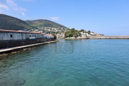 Photo for Ischia, Campania, Italy - May 15, 2022: Entrance of the port of Marina di Portosalvo - Royalty Free Image