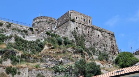 Photo for Pizzo Calabro, Calabria, Italy  June 14, 2021: Aragonese Castle where the King of Naples Gioacchino Murat was detained and shot in 1815 - Royalty Free Image