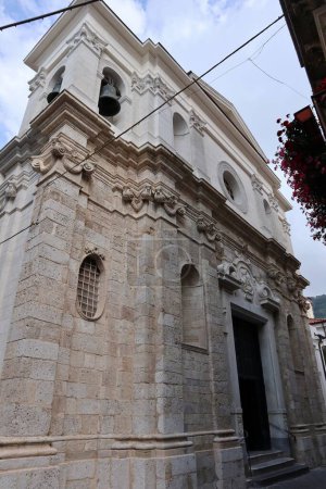Photo for Pizzo Calabro, Calabria, Italy  June 10, 2021: Matrix church in Via Marconi built in the 16th century in Baroque style and dedicated to San Giorgio Martire and the Virgin Mary - Royalty Free Image