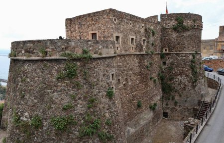 Photo for Pizzo Calabro, Calabria, Italy  June 10, 2021: Aragonese Castle where the King of Naples Gioacchino Murat was detained and shot in 1815 - Royalty Free Image