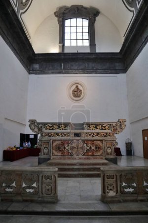 Photo for Naples, Campania, Italy  January 3, 2022: Interior of the seventeenth-century Church of San Severo al Pendino - Royalty Free Image