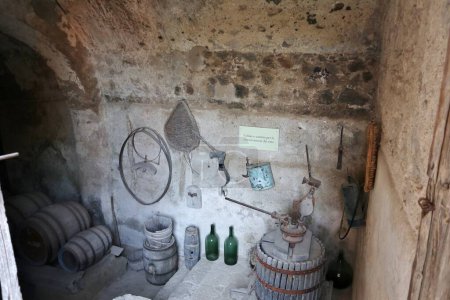 Photo for Ischia, Campania, Italy  May 12, 2022: Cellar for storing wine at the Aragonese Castle - Royalty Free Image