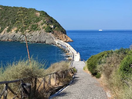 Procida, Campania, Italy  October 1, 2021: Vivara Island on the Gulf of Genito