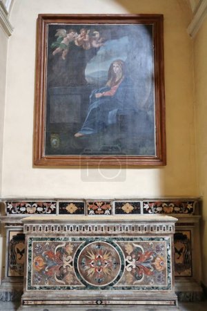 Photo for Benevento, Campania, Italy  March 25, 2023: Interior of the eighteenth-century Church of Santa Maria del Carmine, commonly called of Sant'Anna, on Corso Garibaldi - Royalty Free Image