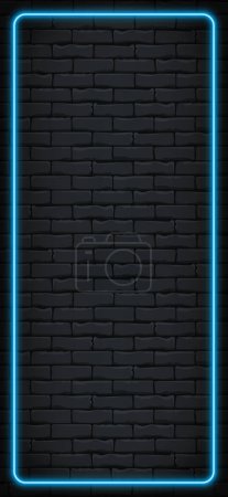 Blue Neon Bricks for backgroung Iphone