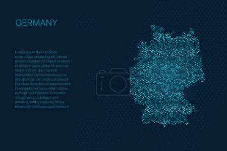 Germany digital pixel map for design