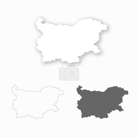 Bulgarie ensemble de carte pour la conception facile à éditer