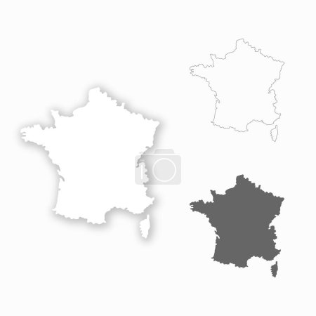 Carte de la France facile à éditer