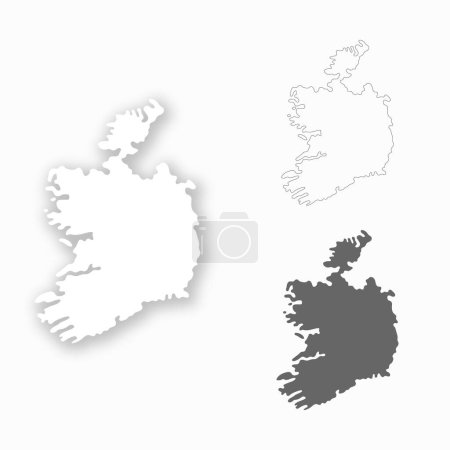 Illustration for Ireland map set for design easy to edit - Royalty Free Image