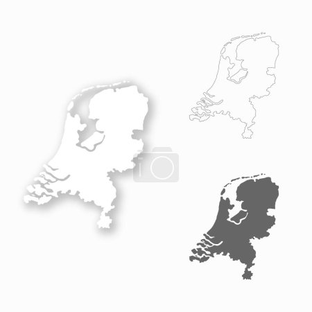 Pays-Bas ensemble de carte pour la conception facile à modifier