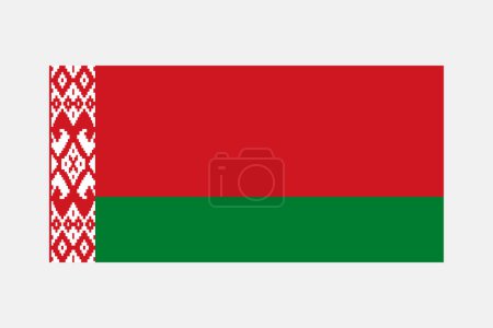 drapeau de Biélorussie couleur originale et proportions