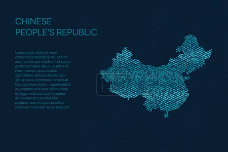 China digital pixel map for design