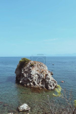 Photo for Small island located on the Costa Brava of Girona in Spain on August 10, 2020 - Royalty Free Image