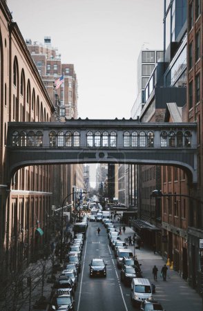 Foto de Puente entre dos edificios de Manhattan en Nueva York el 16 de febrero de 2020 - Imagen libre de derechos