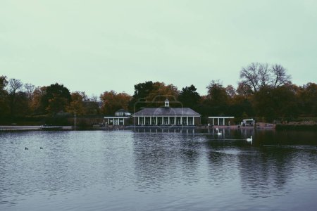 Photo for Lake located in Hyde Park in central London, England, on October 24, 2017 - Royalty Free Image
