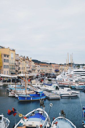 Photo for Port of the city of Saint Tropez in France, on September 4, 2023 - Royalty Free Image