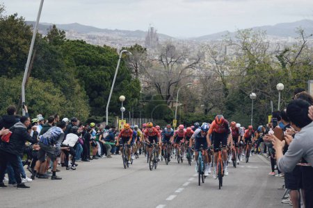 Foto de Última etapa del Tour de Cataluña 2024 en Montjuic en Barcelona, España, el 24 de marzo de 2024 - Imagen libre de derechos