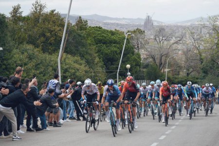 Foto de Última etapa del Tour de Cataluña 2024 en Montjuic en Barcelona, España, el 24 de marzo de 2024 - Imagen libre de derechos