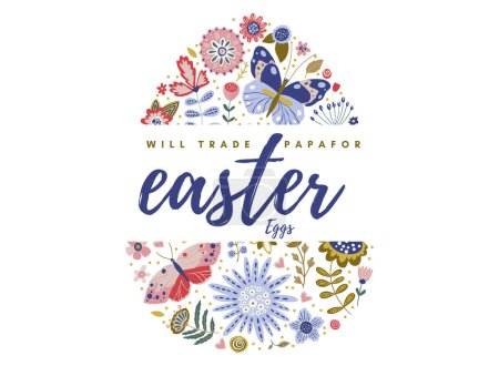 will trade papa for Easter eggs t-shirt design for Easter day , smart people, Happy Easter Sunday t-shirt design vector template.