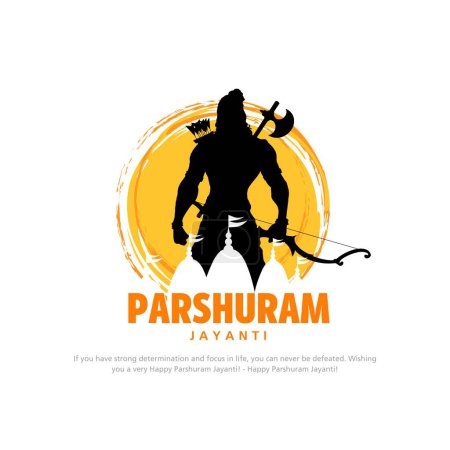 Parasuram Jayanti wird zum Fest für Hindu-Feier Hintergrund mit Hindi-Schrift bhagwan parshuram gefeiert.