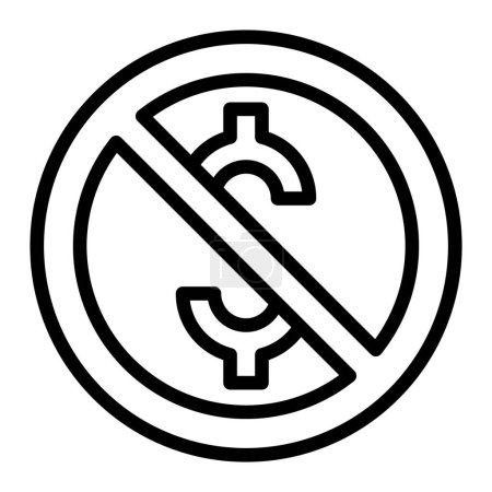 Stop Corruption Vector Line Icon