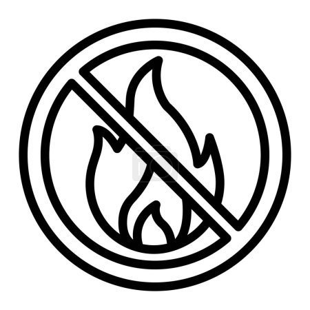 No Fire Line Icon