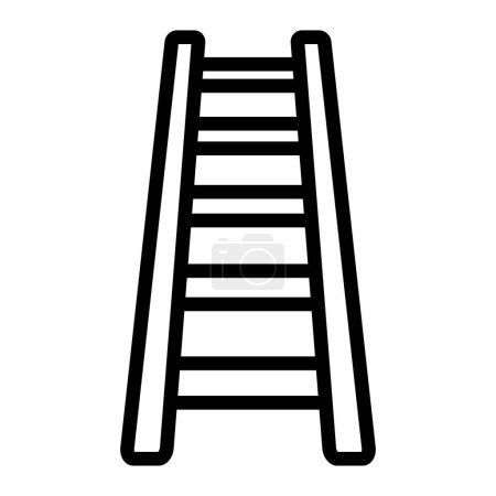 Step Ladder Line Icon
