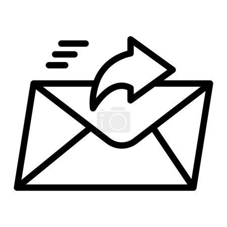 Express Mail Vector Line Icon Design