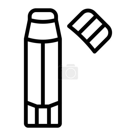 Illustration for Glue Stick Vector Line Icon Design - Royalty Free Image