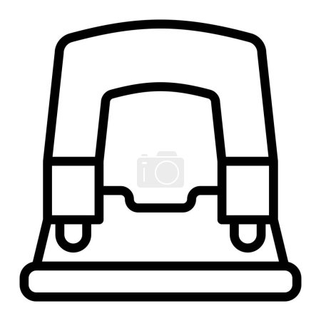 Illustration for Puncher Vector Line Icon Design - Royalty Free Image
