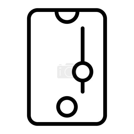 Scroll Down Vector Line Icon