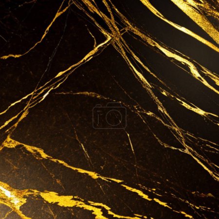 Photo for Blurred background. Black and golden stone texture. Surface marble - Royalty Free Image