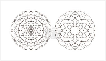 Illustration for Mandala isolated. Coloring page book. Sketch vector stock illustration. EPS 10 - Royalty Free Image